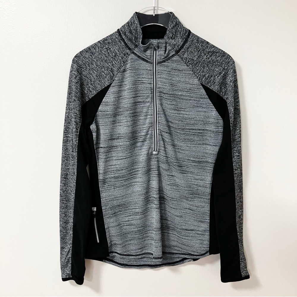 Athleta | Gray Running Wild Zip Pullover M Athletic Gym Running Sporty Workout